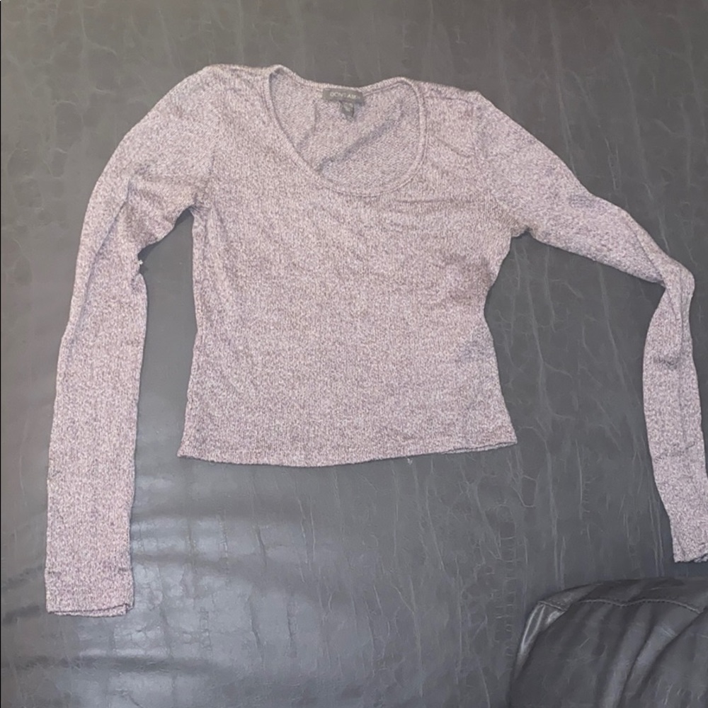 Cropped long sleeve shirt